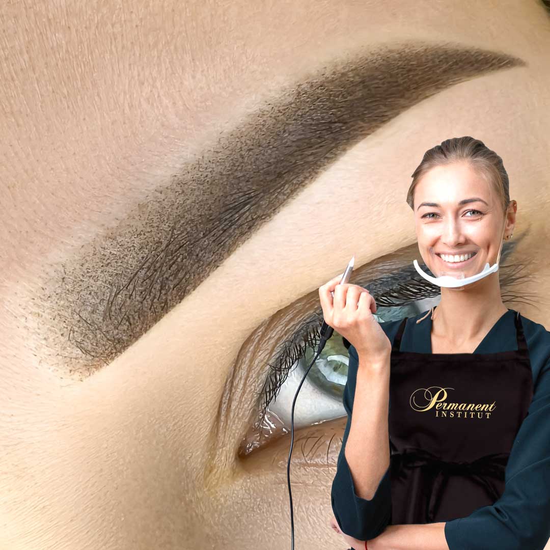 Permanentní makeup pudrové obočí